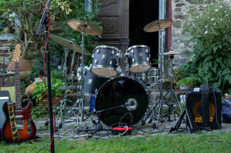 Fresuburg, im Schlossgarten des Cafés auf der Burg